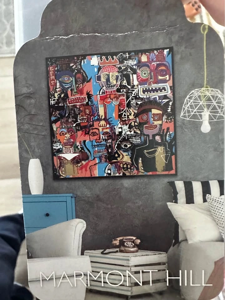 Marmont Hill Hand Foiled Abstract Faces Wall Art - photo 4