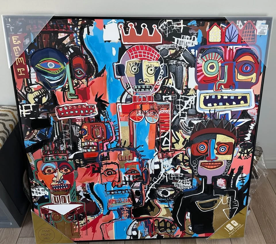 Marmont Hill Hand Foiled Abstract Faces Wall Art - photo 5