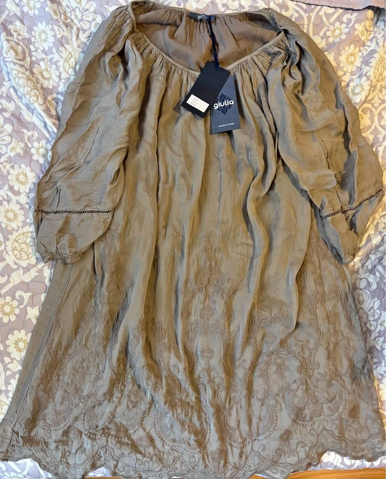 New Giulia Embroidered Dress & JOSEPH A Striped Top