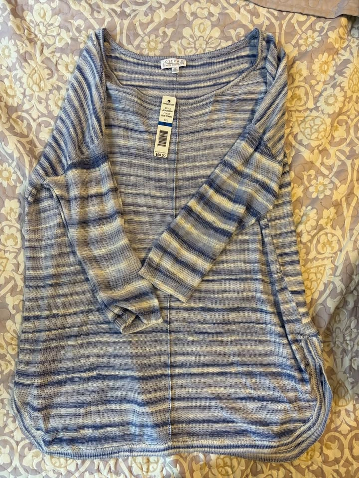New Giulia Embroidered Dress & JOSEPH A Striped Top - photo 2