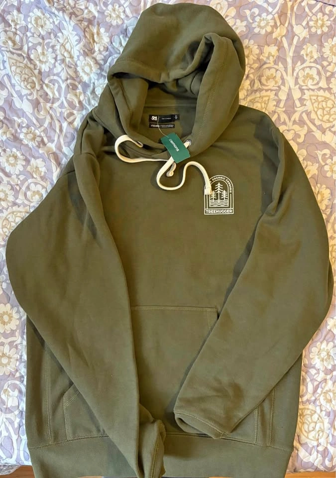 Simons Vision Organic Cannabis Treehugger Hoodie Olive Green Sma