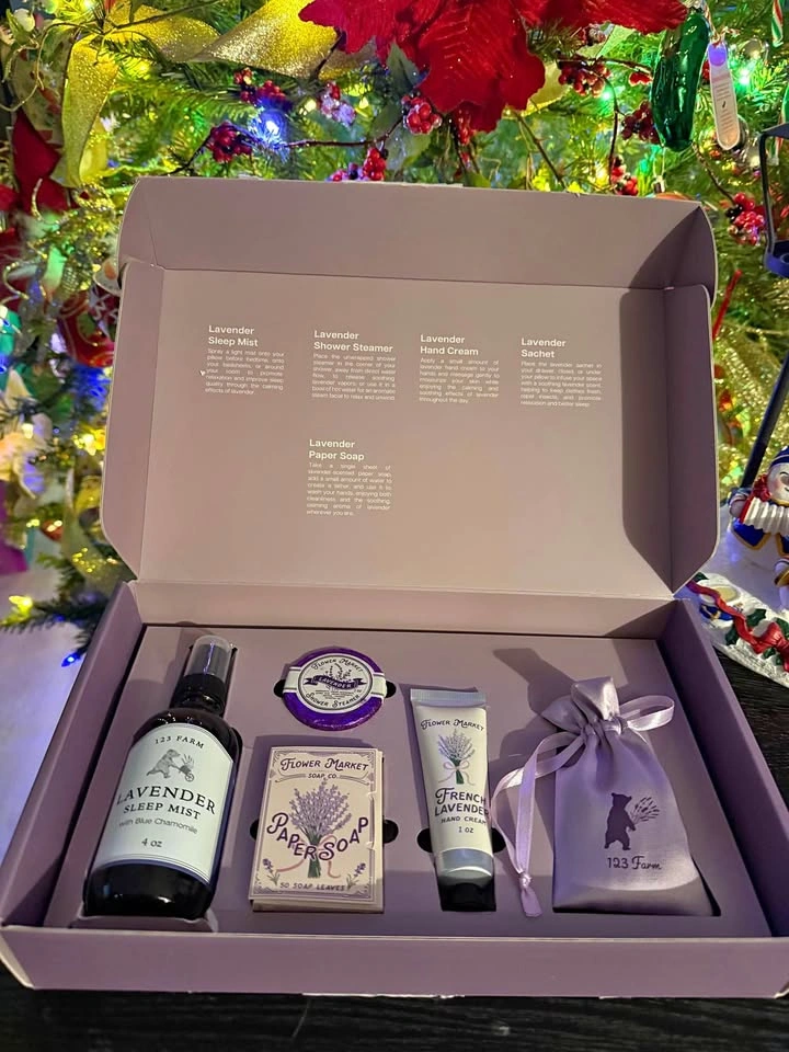 🎄 Lavender Self-Care Gift Set – NEW / Unused (Open Box)