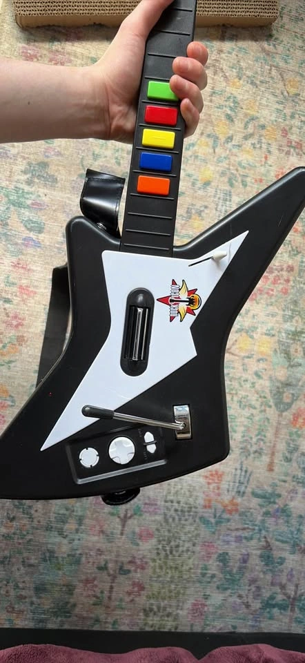 Wireless Guitar for PS3/PS2 (Guitar Hero, Rock Band) - No Dongle - photo 3
