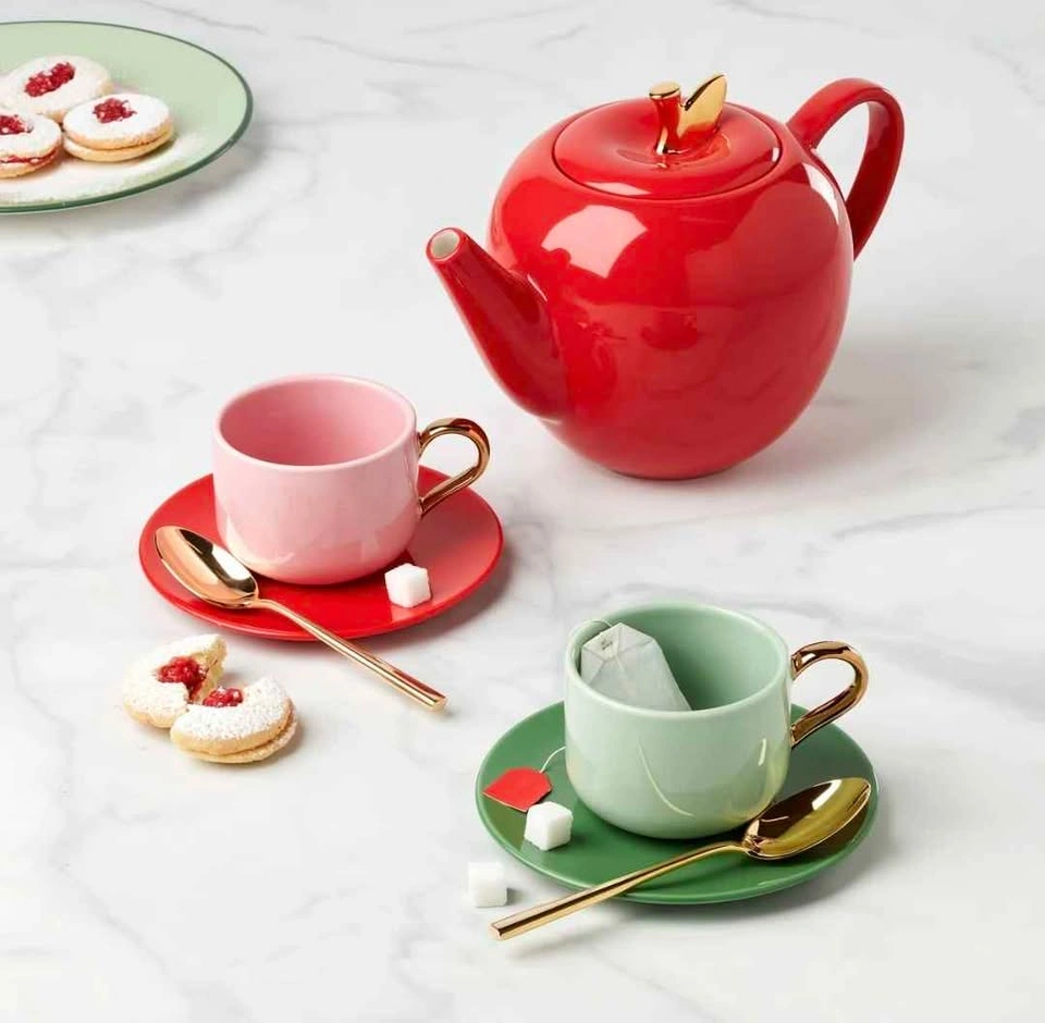 BNIB Kate Spade Make It Pop Set of 8 Cup & Saucers - photo 4