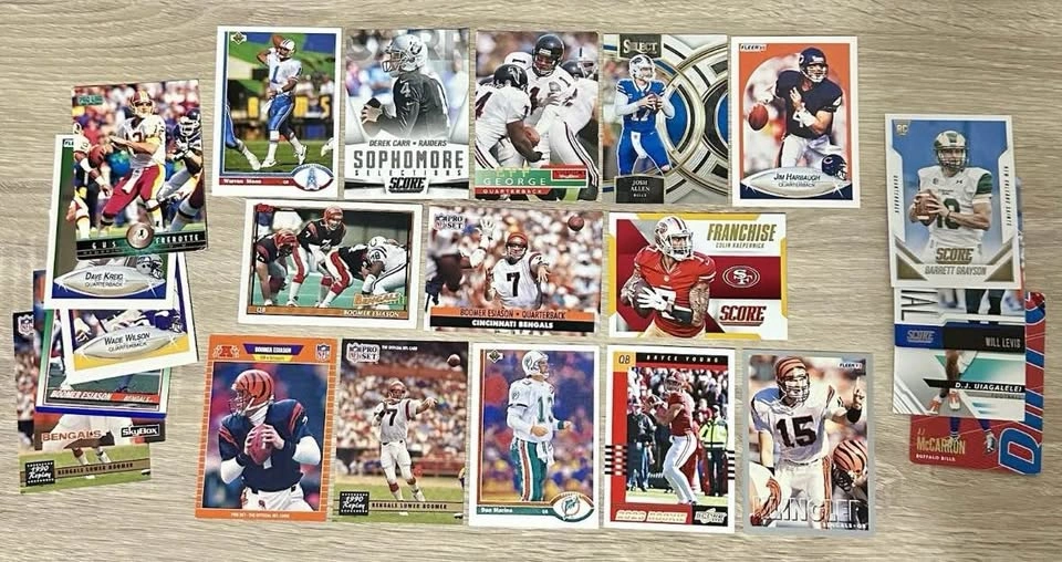 Football Card Lot Rookies Hall Of Fame Error Cards Sealed Packs - photo 2