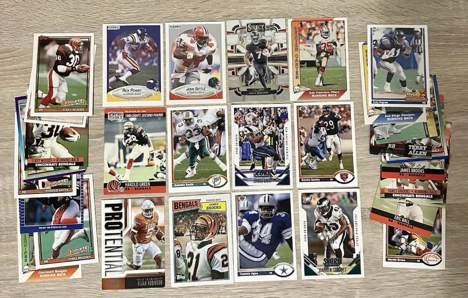 Football Card Lot Rookies Hall Of Fame Error Cards Sealed Packs - photo 3