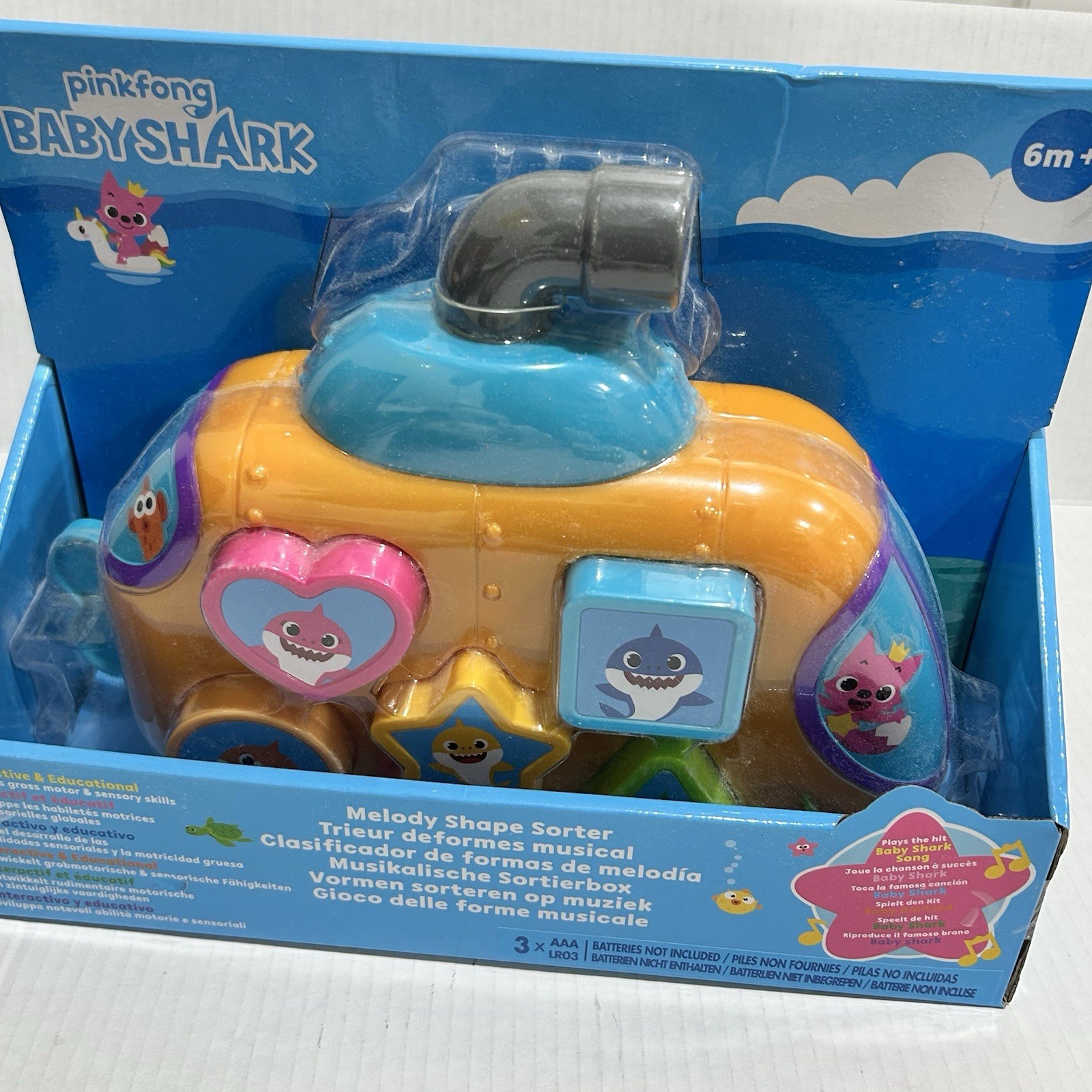 Baby Shark Pinkfong Melody Shape Sorter Toy NEW - photo 3
