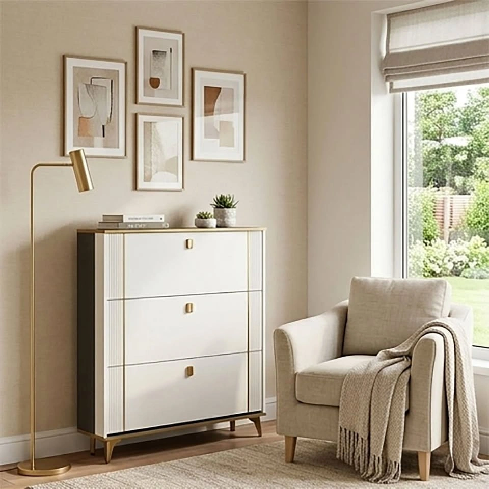 Slim Shoe Cabinet - Multiple Sizes (17cm/24cm Depth) - From $95