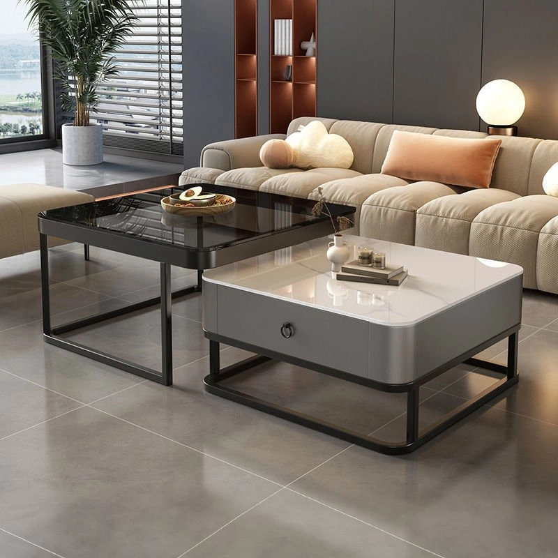 Modern Italian Square Coffee Table Set - Sleek Living Room Luxur - photo 2