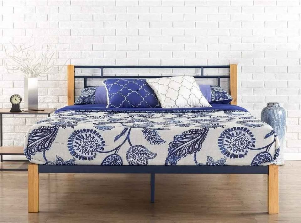 Zinus Epic Queen Metal & Wood Bed Frame - NEW - photo 2