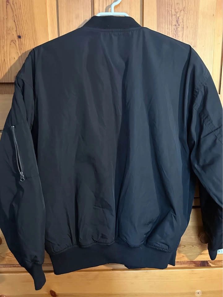Aeropostale Black Sherpa Lined Bomber Jacket XS - photo 4