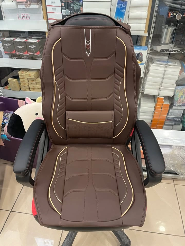 Luxury Leather Car Seat Covers (Full Set 5-Seat) - Coffee Brown - photo 4