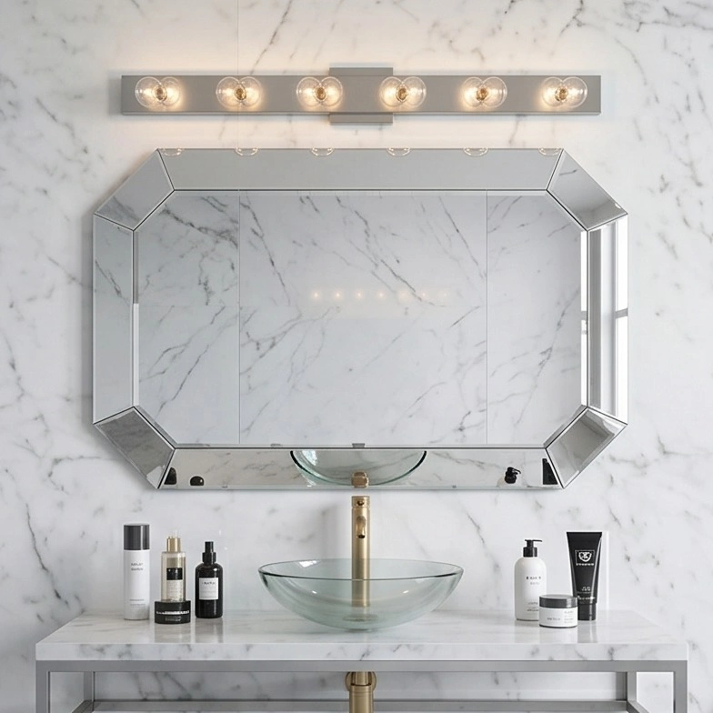 Modern Bathroom Vanity Light Bar - Chrome Finish - photo 2