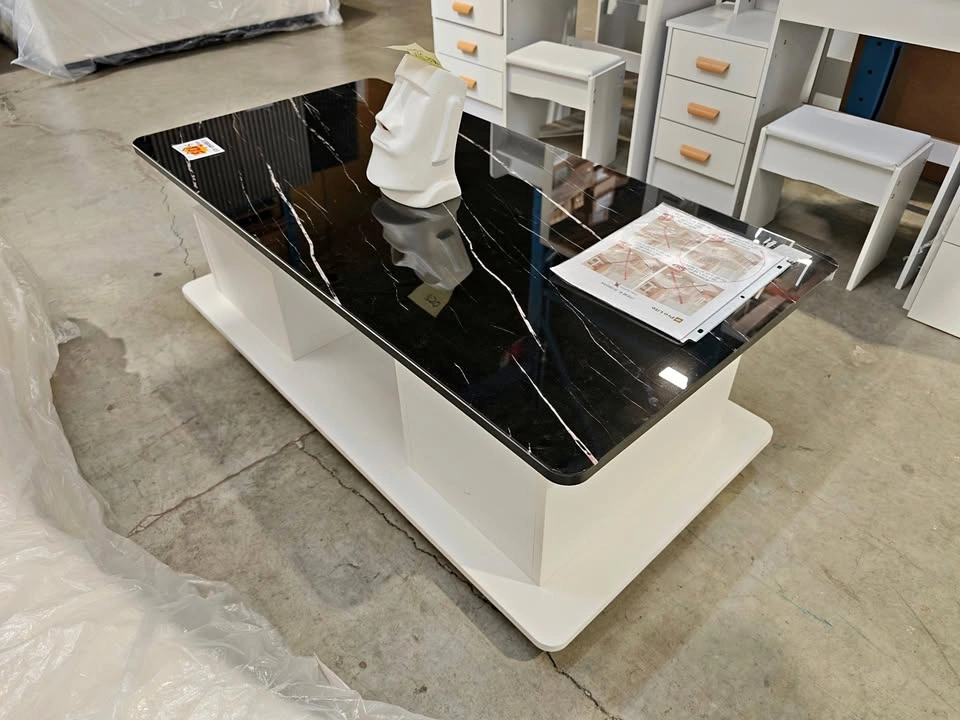 C2023 EDB040 Black Coffee Table with Drawers