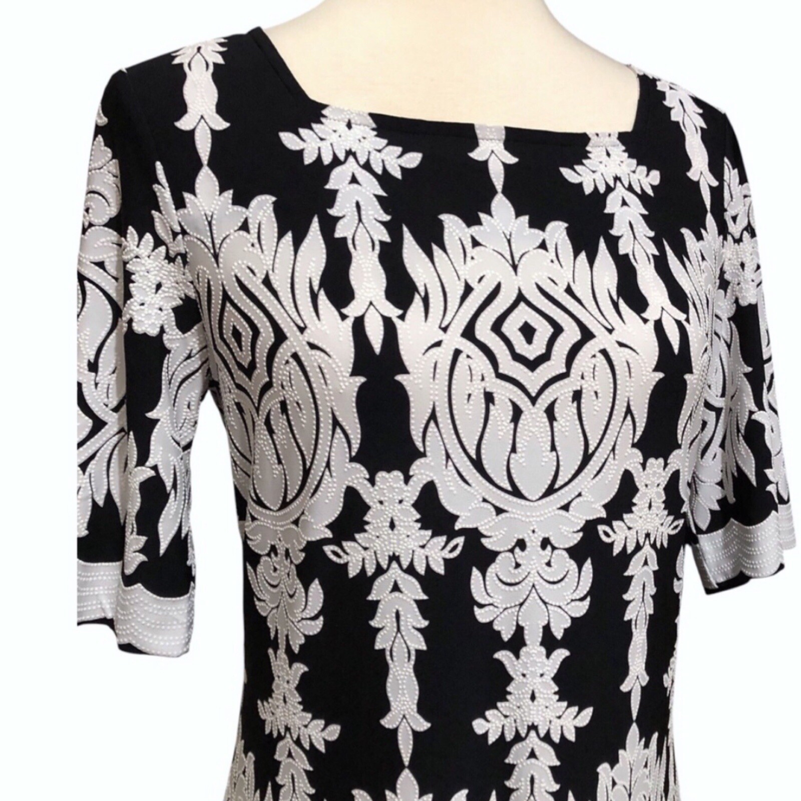 Tiana B. B&W Midi Dress - Size 10 - photo 5