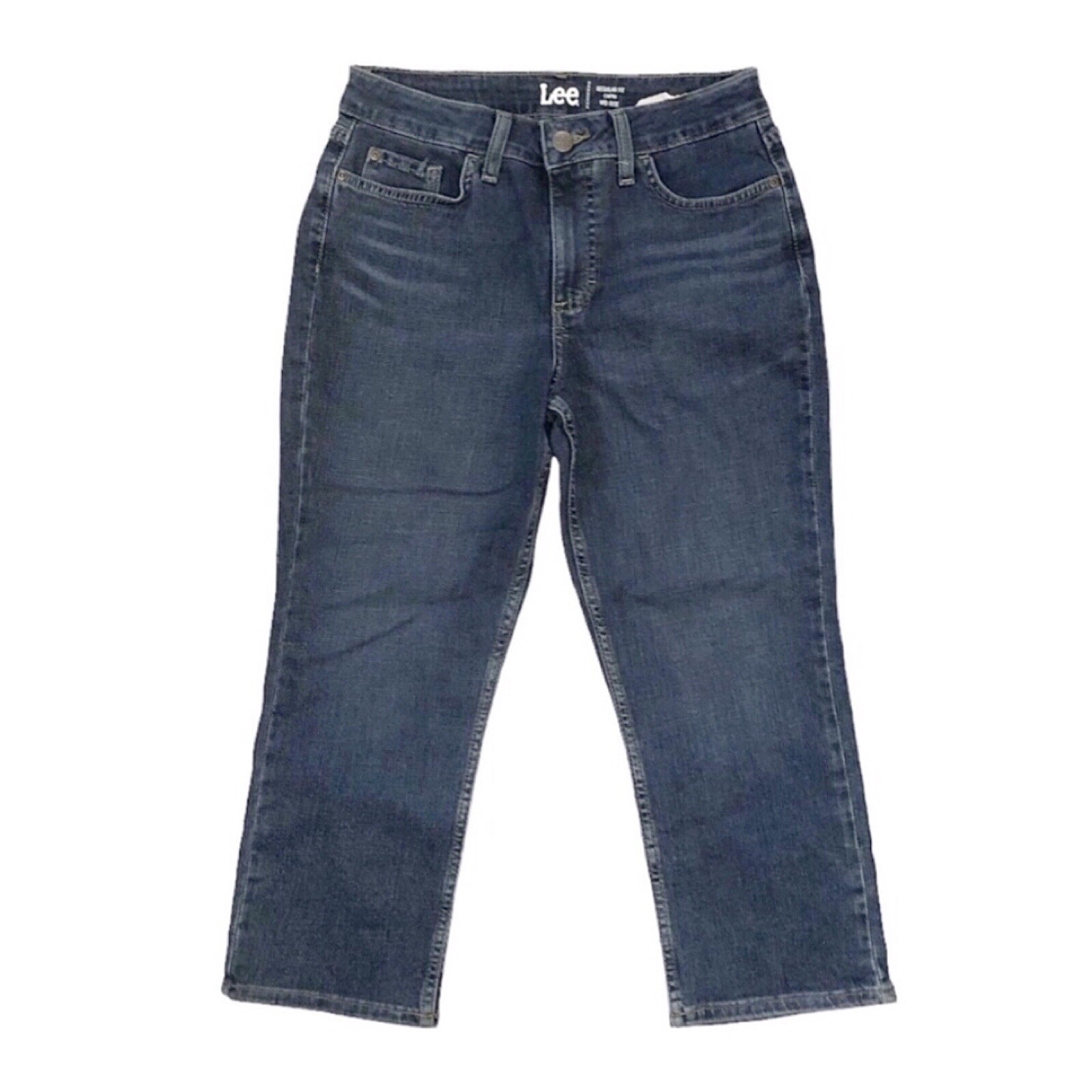 Lee Blue Denim Mid Rise Capri Jeans Size 6M NWT - photo 3