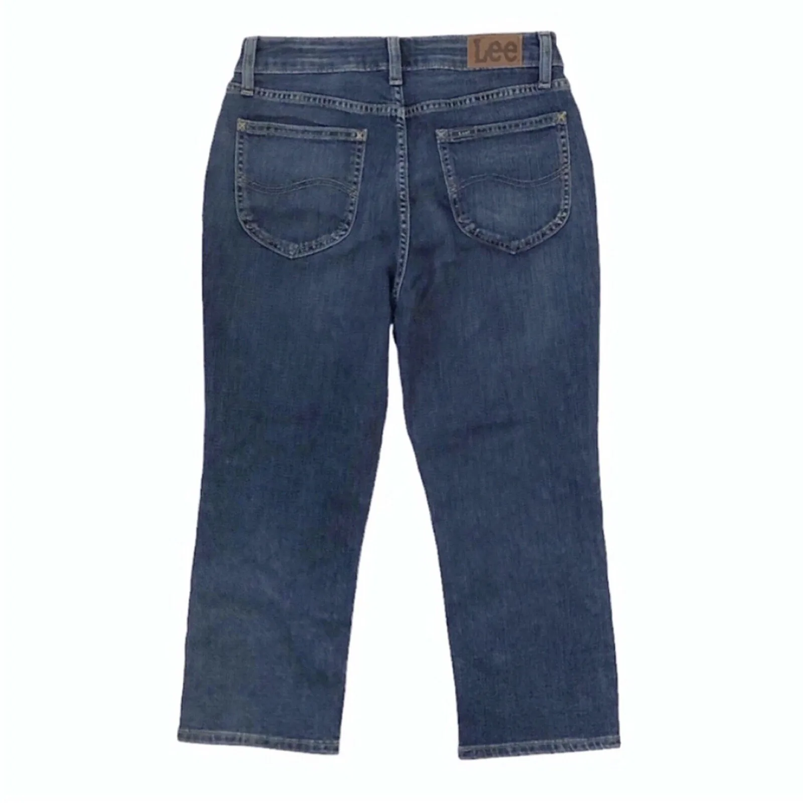 Lee Blue Denim Mid Rise Capri Jeans Size 6M NWT - photo 4