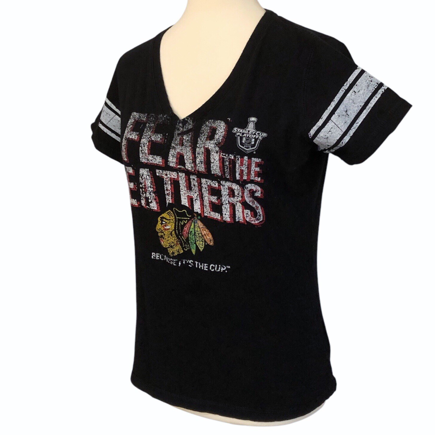 Chicago Blackhawks 2015 Stanley Cup Playoffs V-Neck Top M - photo 4