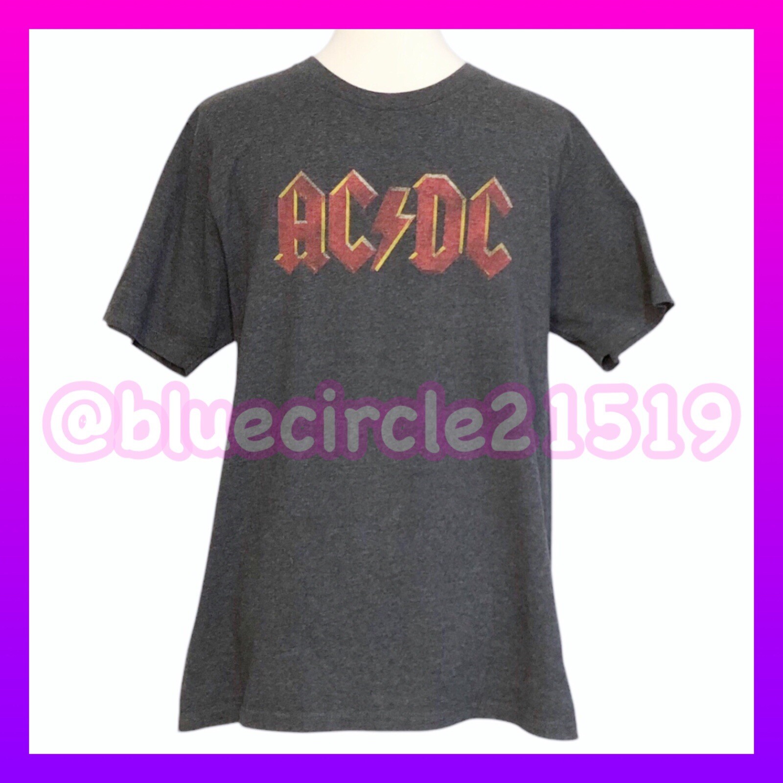 AC/DC Short Sleeve T-Shirt Gray M