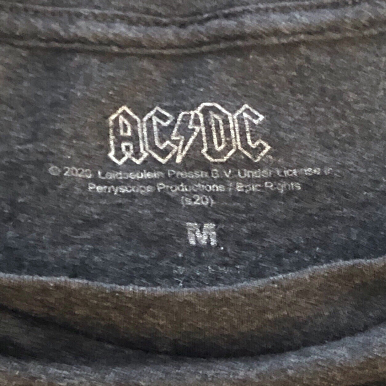 AC/DC Short Sleeve T-Shirt Gray M - photo 5
