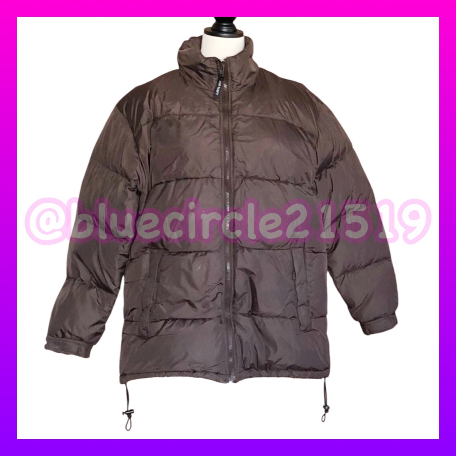 Old Navy Women's Puffer Coat - Brown, Large