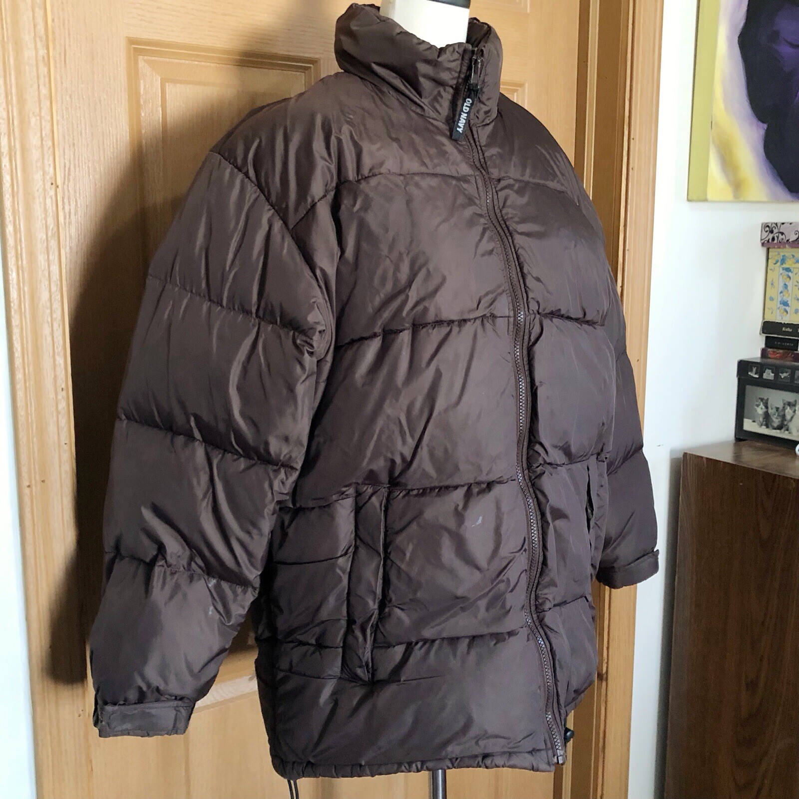 Old Navy Women's Puffer Coat - Brown, Large - photo 4