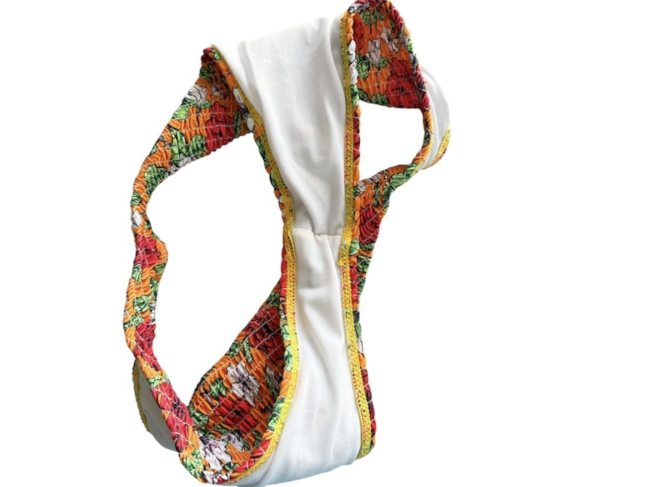 Floral High Stretch Cheeky Bikini Swim Bottoms - Size Medium - photo 4