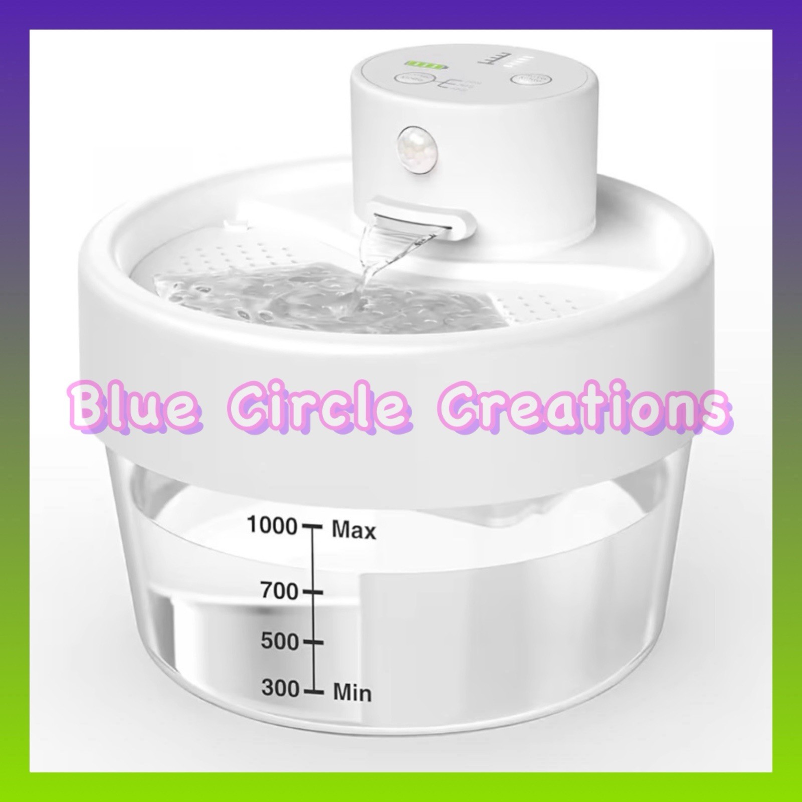 Cat Water Fountain Wireless Pet Water Fountain Rechargeable Batt