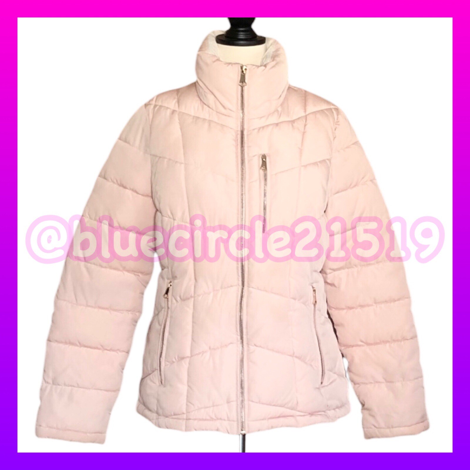 LAST CHANCE! Andrew Marc New York Pale Pink Puffer Coat Sm