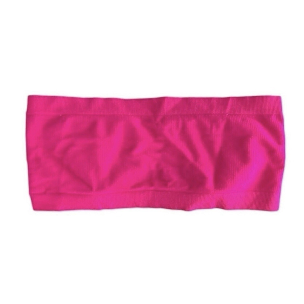 No Boundaries Hot Pink Seamless Bandeau Bra - Size M - photo 3