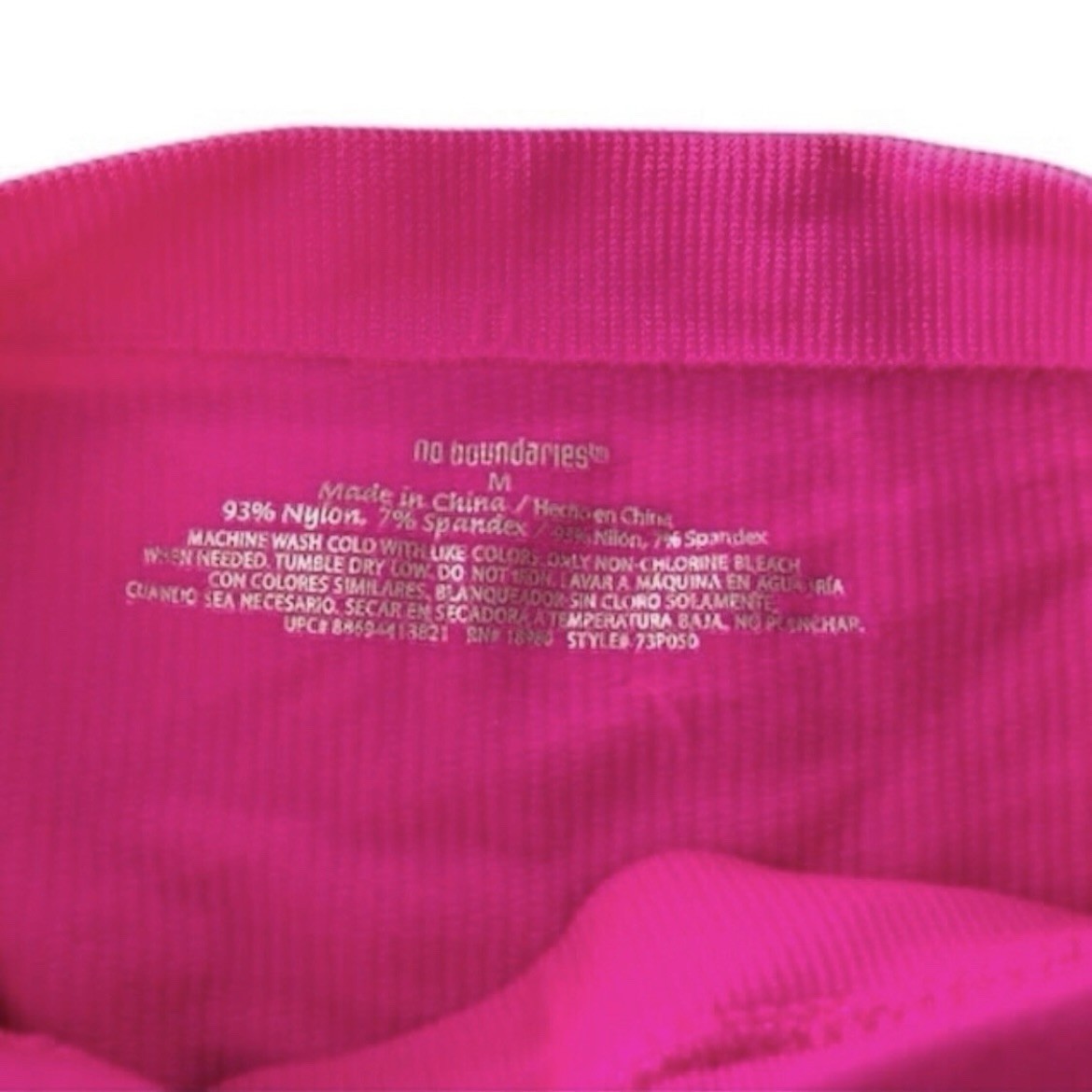 No Boundaries Hot Pink Seamless Bandeau Bra - Size M - photo 4