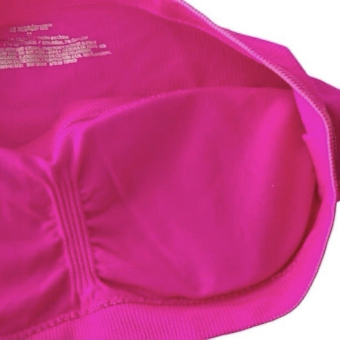 No Boundaries Hot Pink Seamless Bandeau Bra - Size M - photo 5