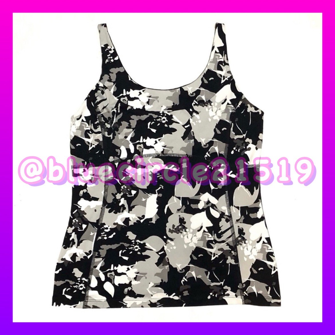 Tek Gear Floral Print Yoga Tank Top - Women's Size L