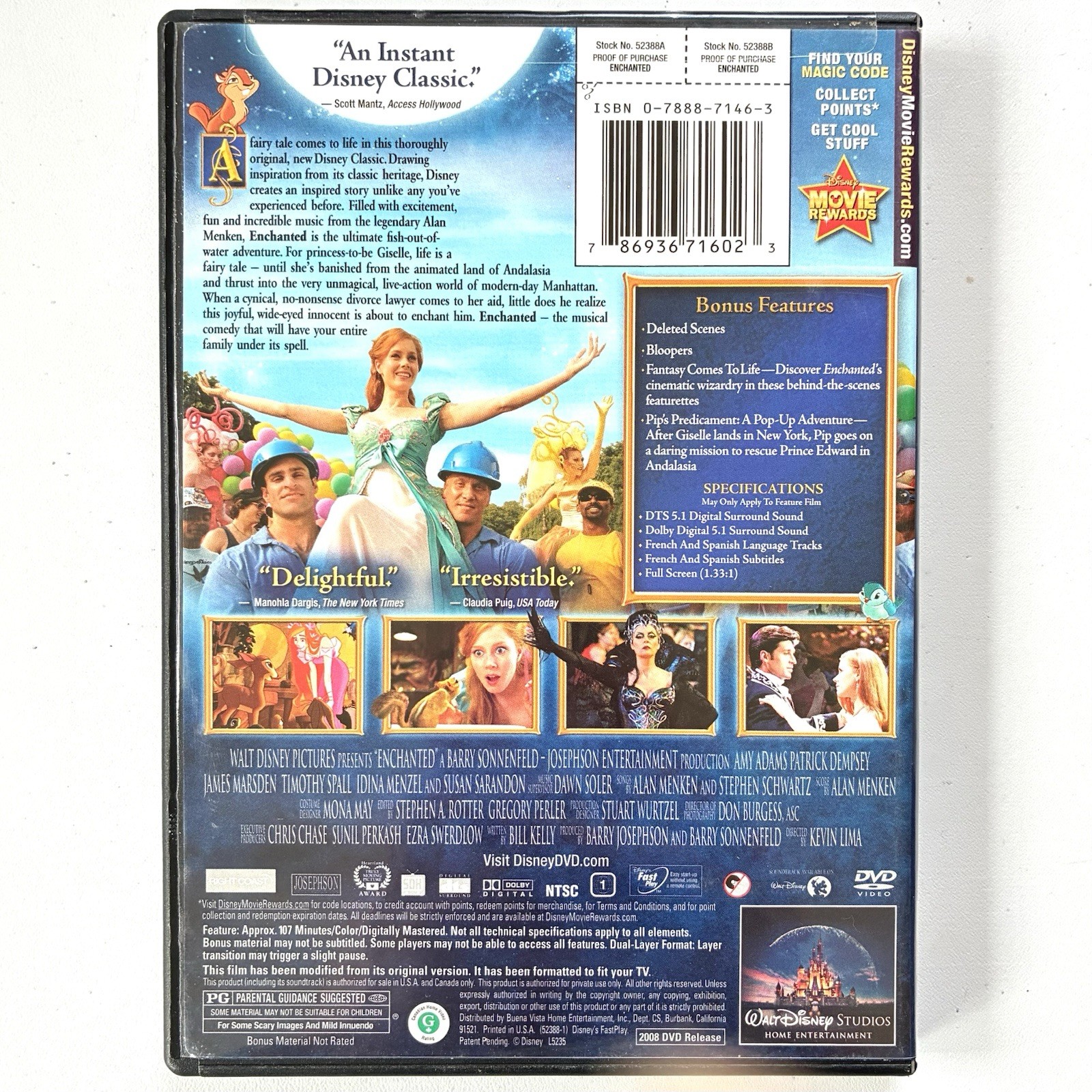Enchanted Movie from Walt Disney Pictures on DVD - photo 3