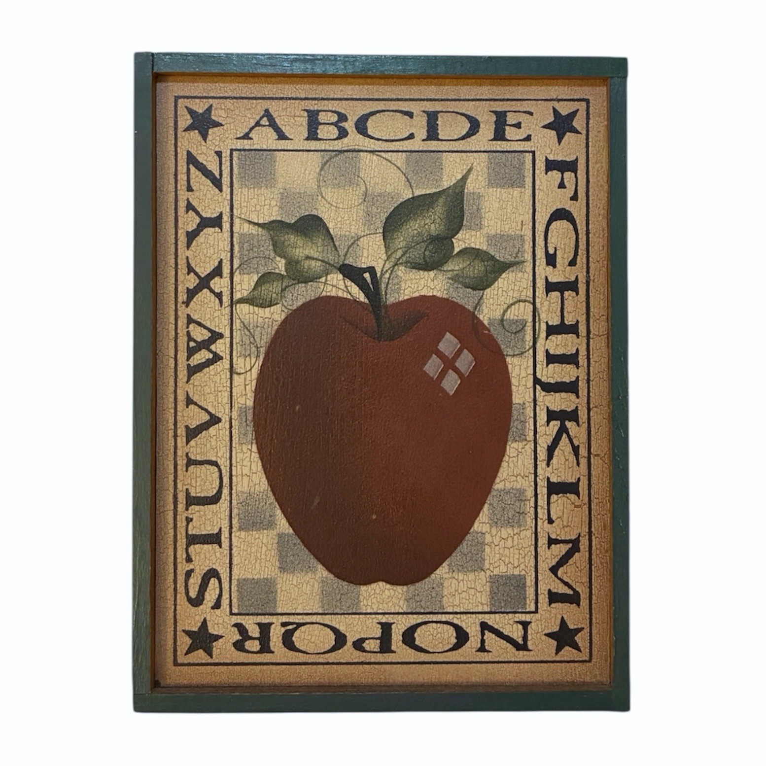 Rustic Farmhouse Apple Wall Decor 4 Piece Bundle Vintage Cottage - photo 5