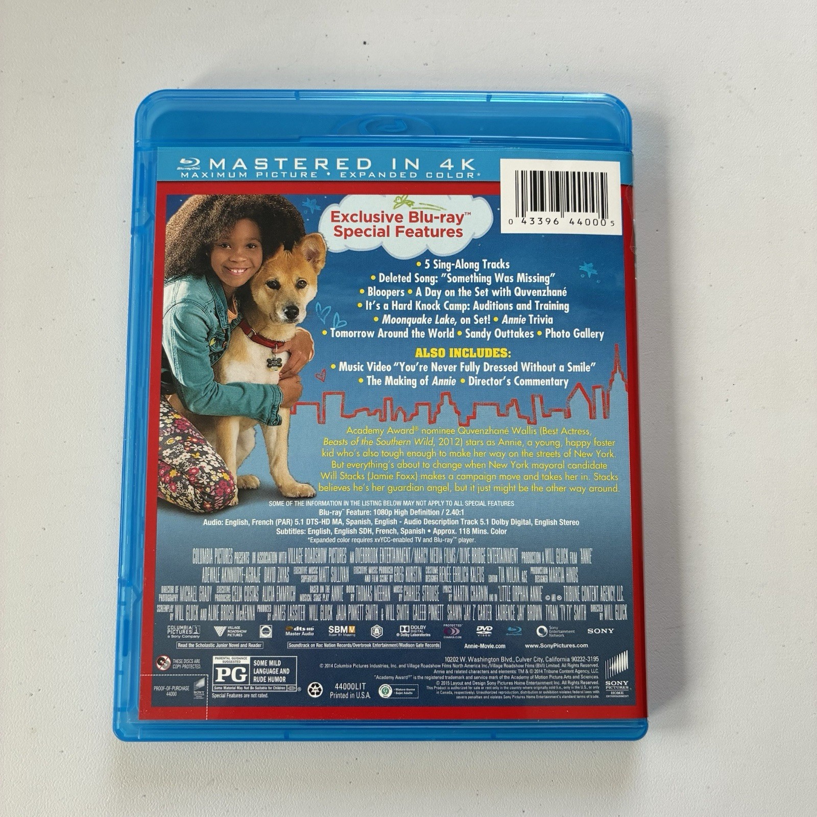Annie Movie on Blu-ray + DVD (2014) - photo 5