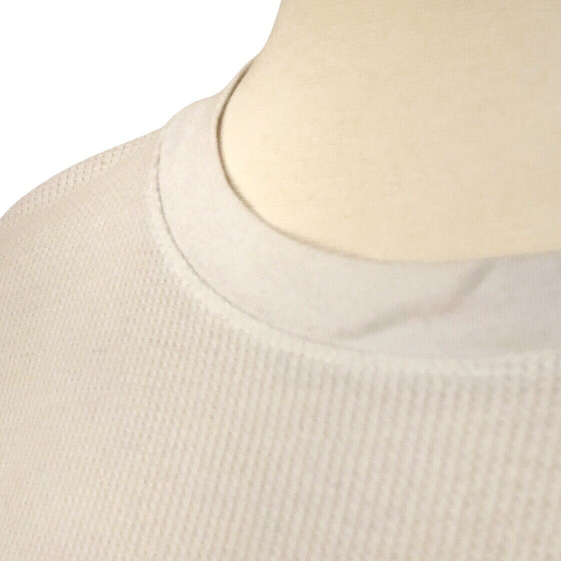 Wild Fable White Cropped Waffle Knit Thermal Long Sleeves Top - - photo 3