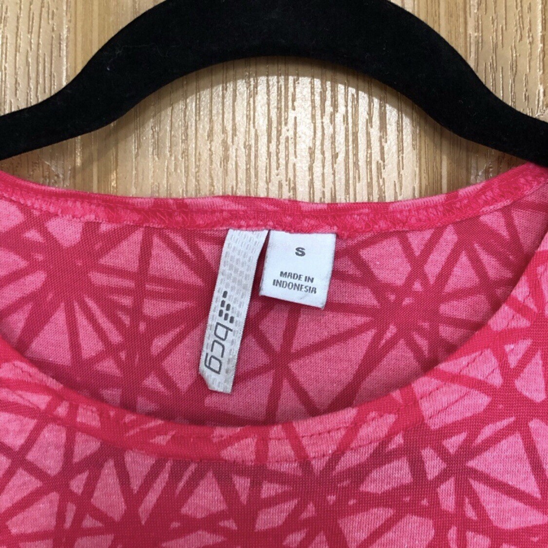 BCG Pink Geometric Print Exercise Tank - Size XL - photo 3