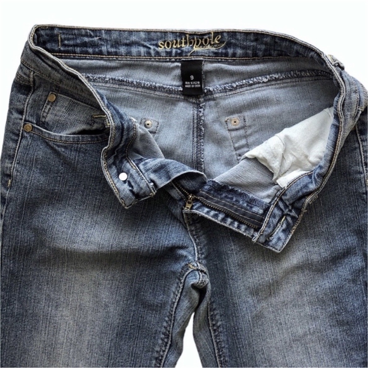 Southpole Blue Denim Jeans with Detailed Back Pockets •Size 9 - photo 5