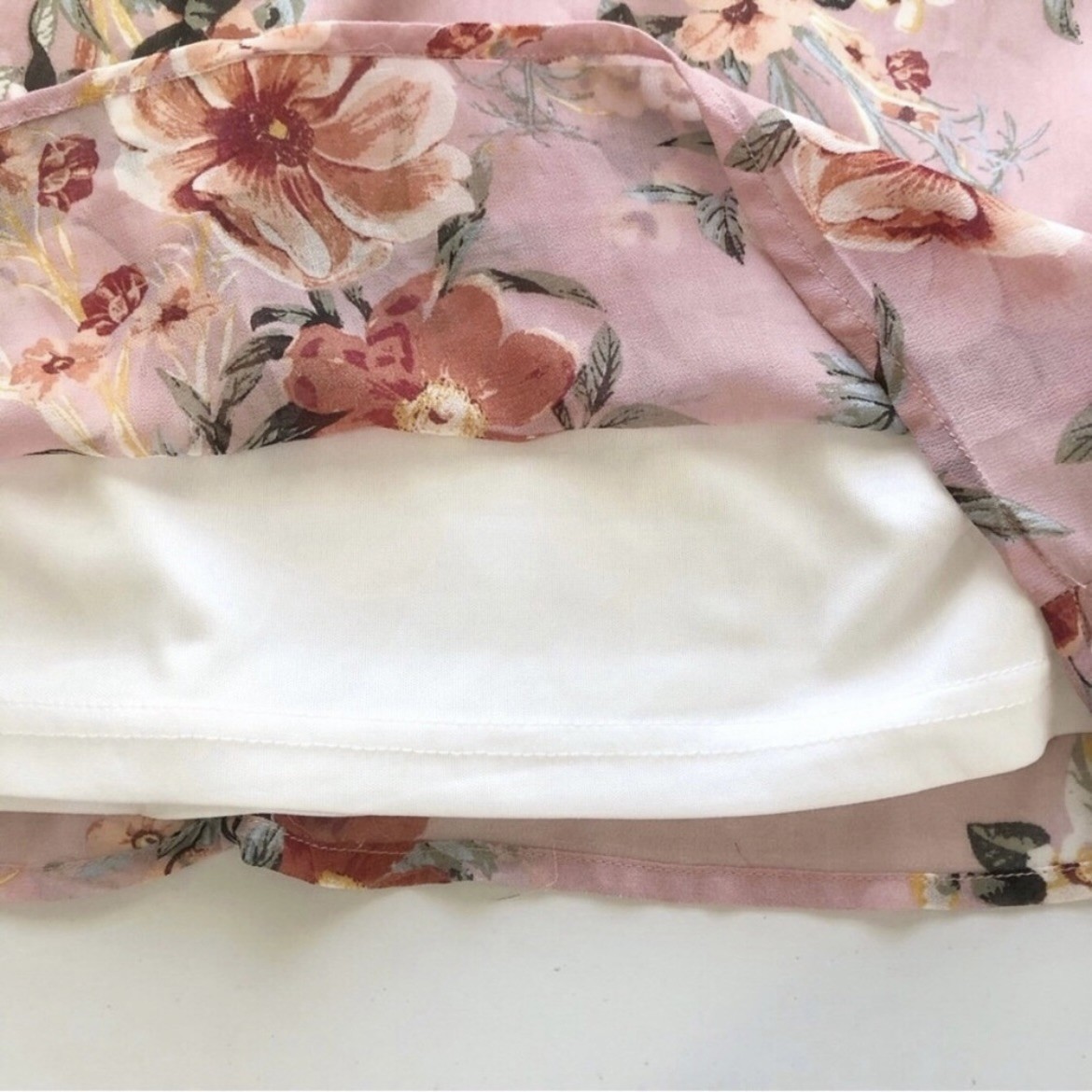 Charlotte Russe Pink Floral Cold Shoulder Blouse - Size M - photo 5