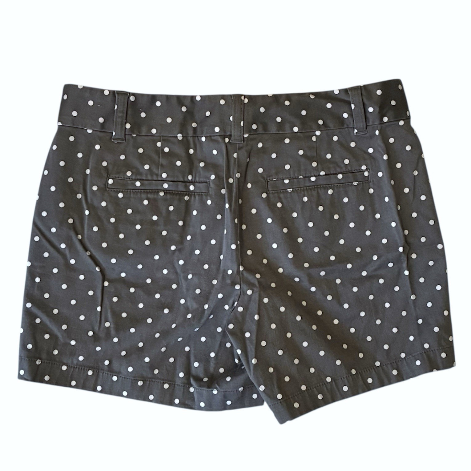 Ann Taylor Gray and White Polka-Dot Shorts - Size 6 - photo 3