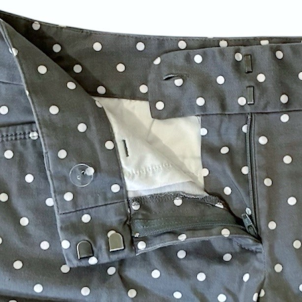 Ann Taylor Gray and White Polka-Dot Shorts - Size 6 - photo 5