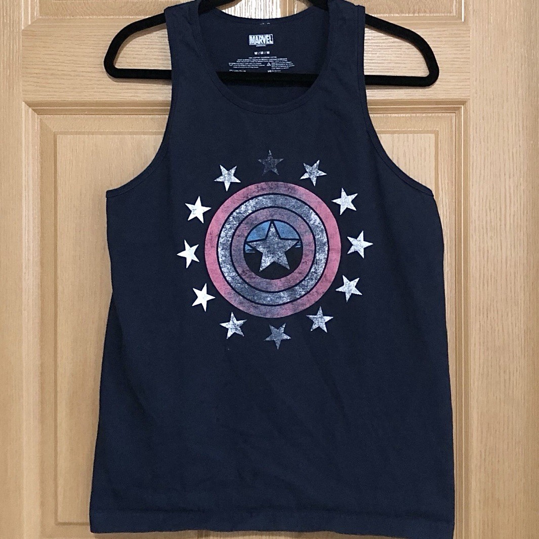 Marvel Captain America Shield Tank Top - Men's Medium - photo 3