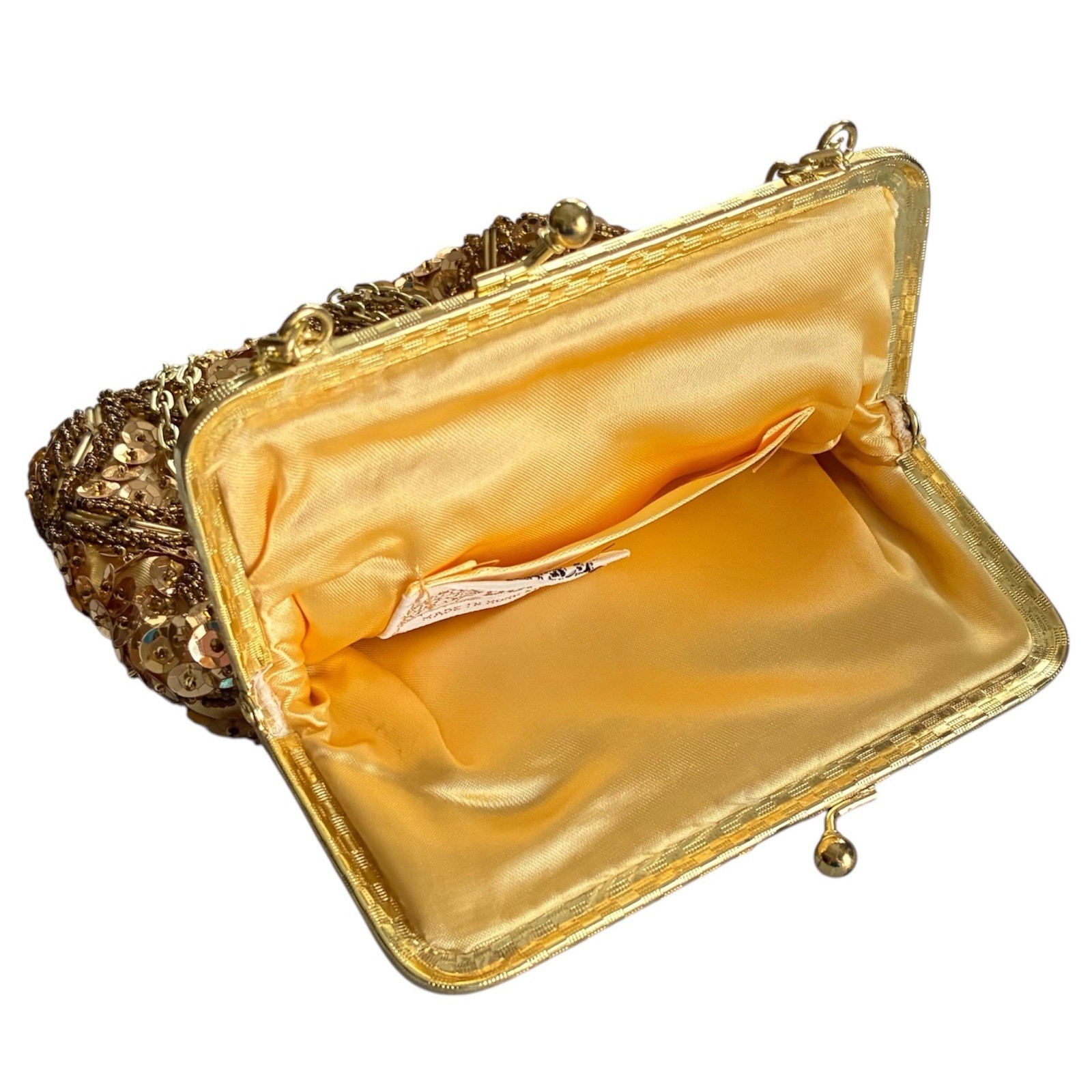 Bounty Vintage Gold Bead Sequin Handbag - photo 5