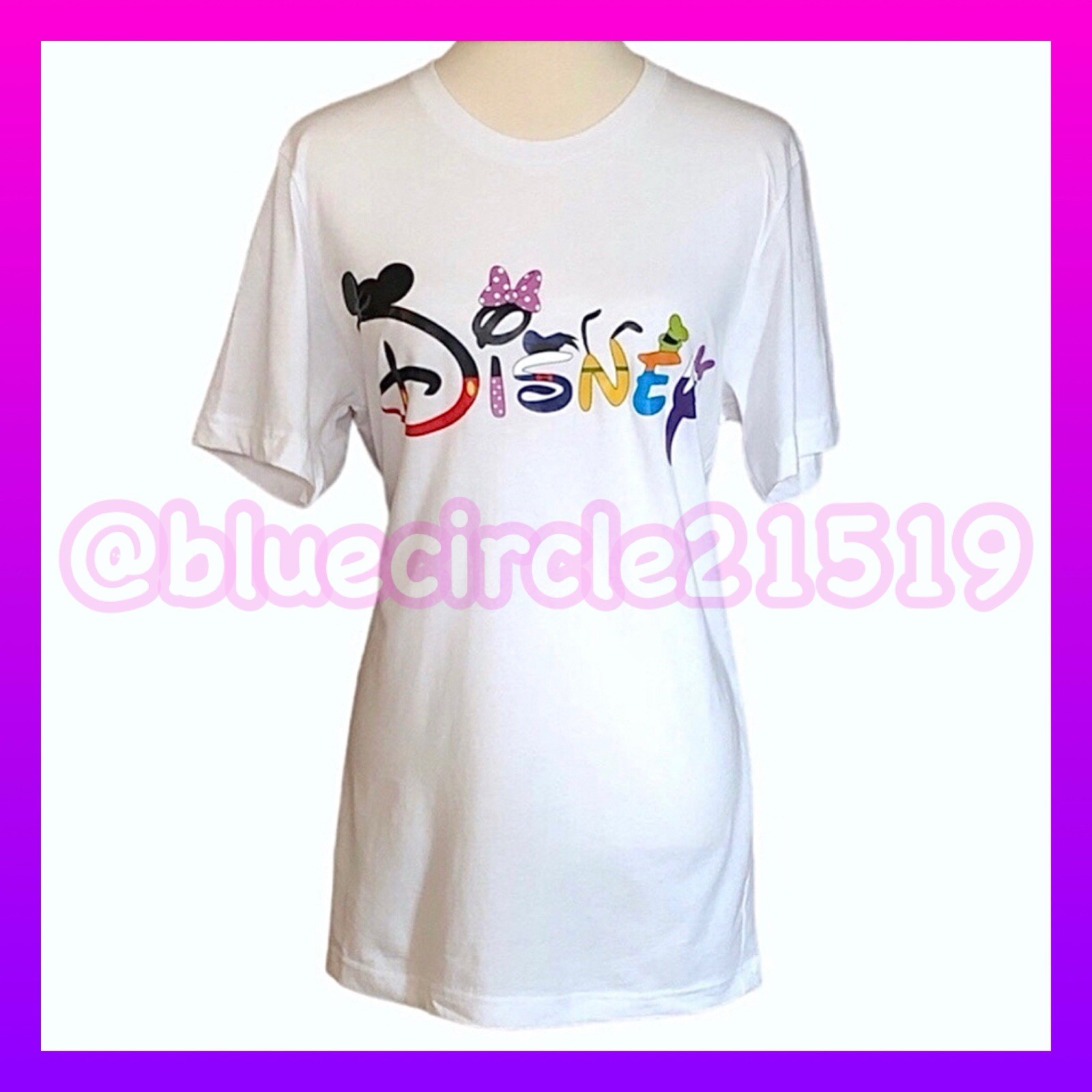 Disney Logo Short Sleeve Tee - White, M