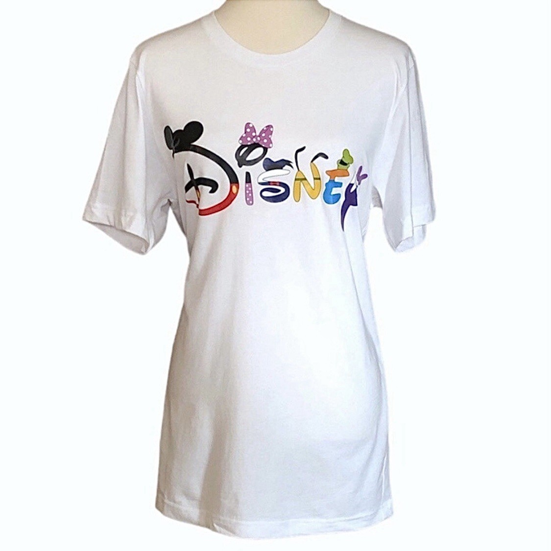 Disney Logo Short Sleeve Tee - White, M - photo 2