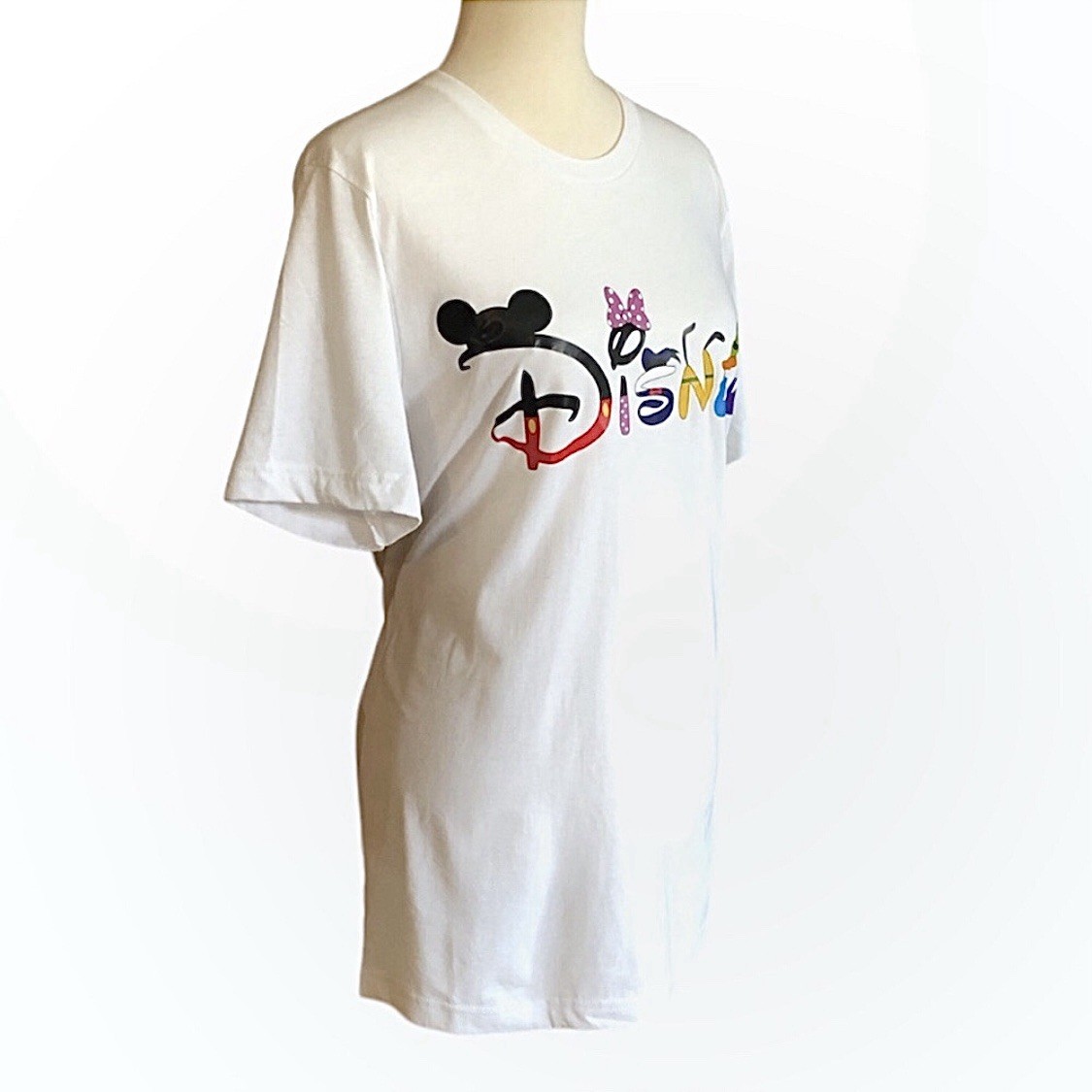 Disney Logo Short Sleeve Tee - White, M - photo 3