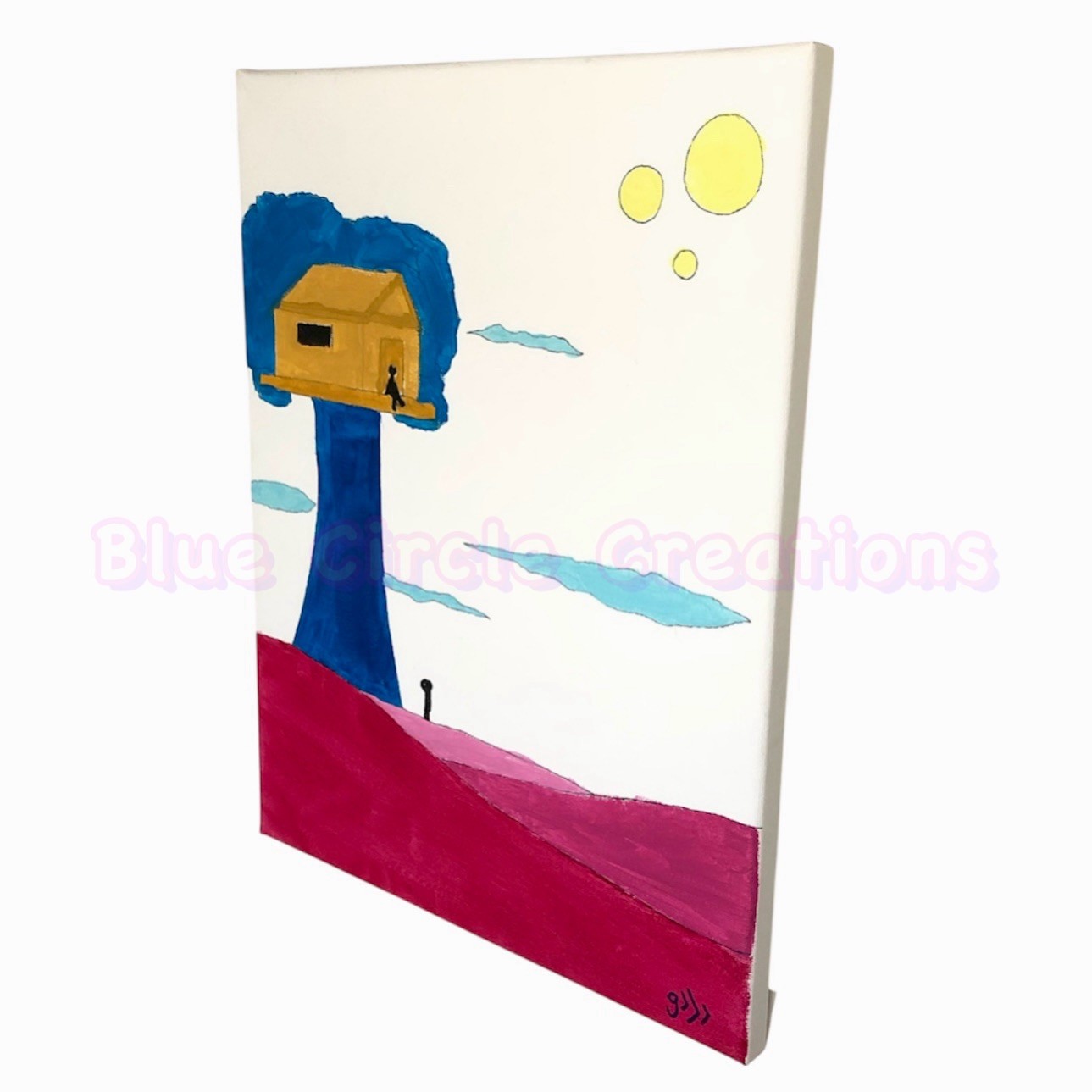 11x14 Canvas Painting "Dreamland" by 14yr Old - photo 5