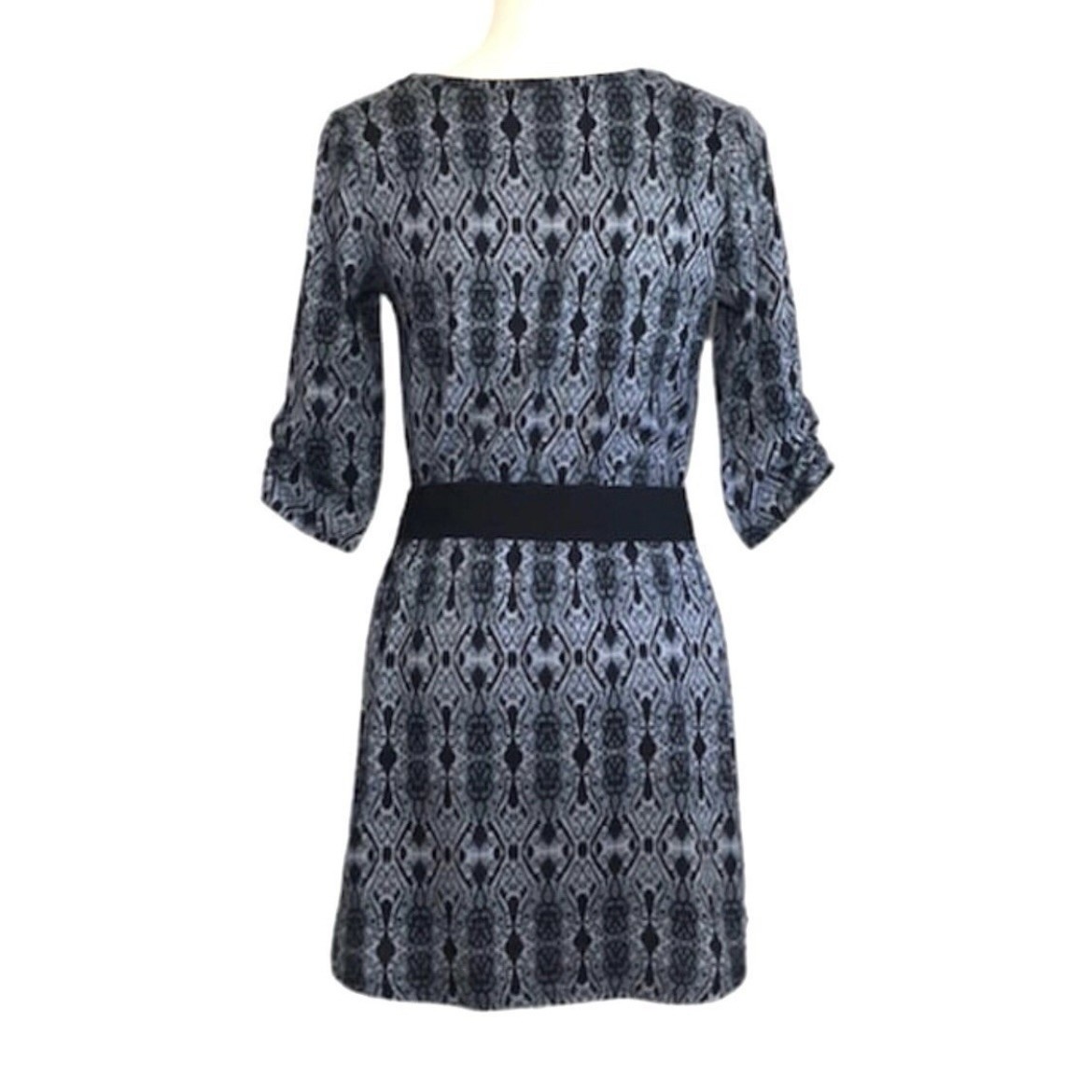 No Boundaries Black & Gray Aztec Sweater Dress - Size M - photo 5