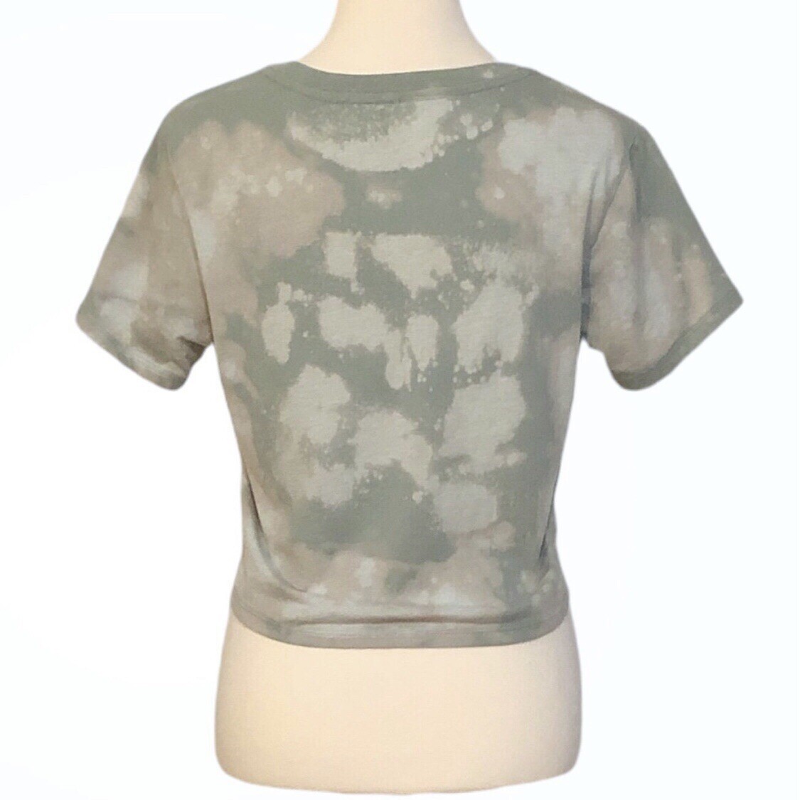 Coca-Cola Custom Tie Dye Crop Top - Green - Small - photo 5